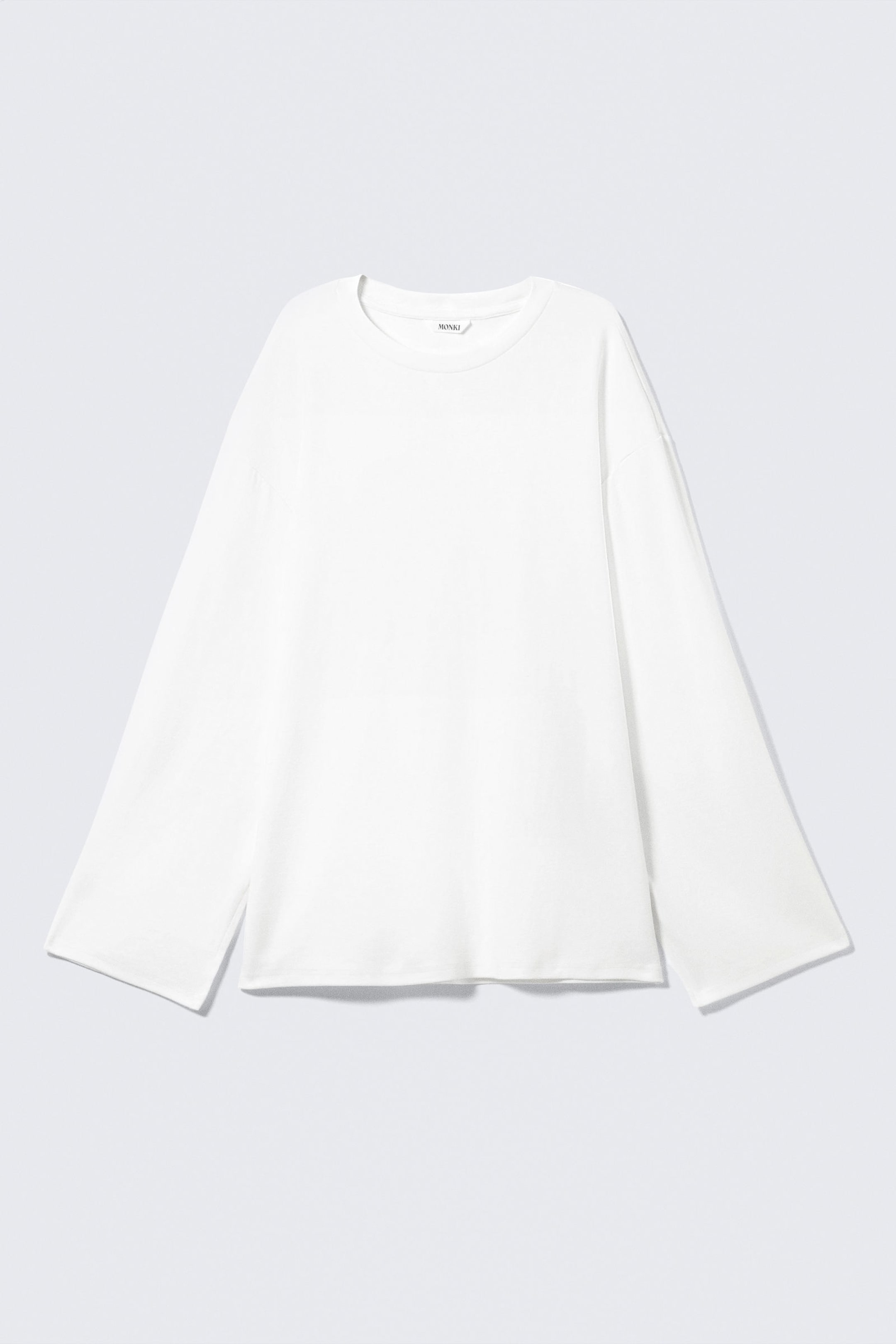 White - Soft Oversized Long-Sleeved Top - 3