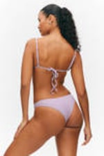 Light Lilac - Structured Square Neck Bikini Top - 2