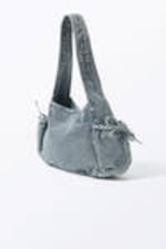 Blue Denim - Rectangular Shoulder Bag - 4