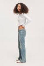 Blue - Nicole Low Bootcut Jeans - 3