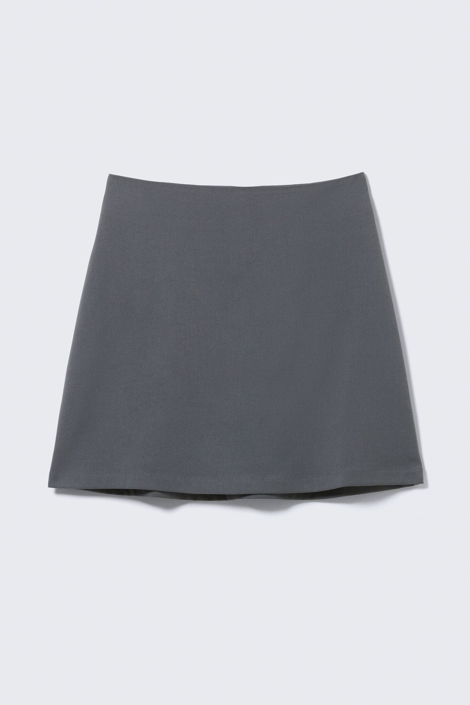 a-line mini skirt - Dark Grey | Monki WW