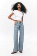 Mid Blue - Paz Mid Wide Jeans - 0