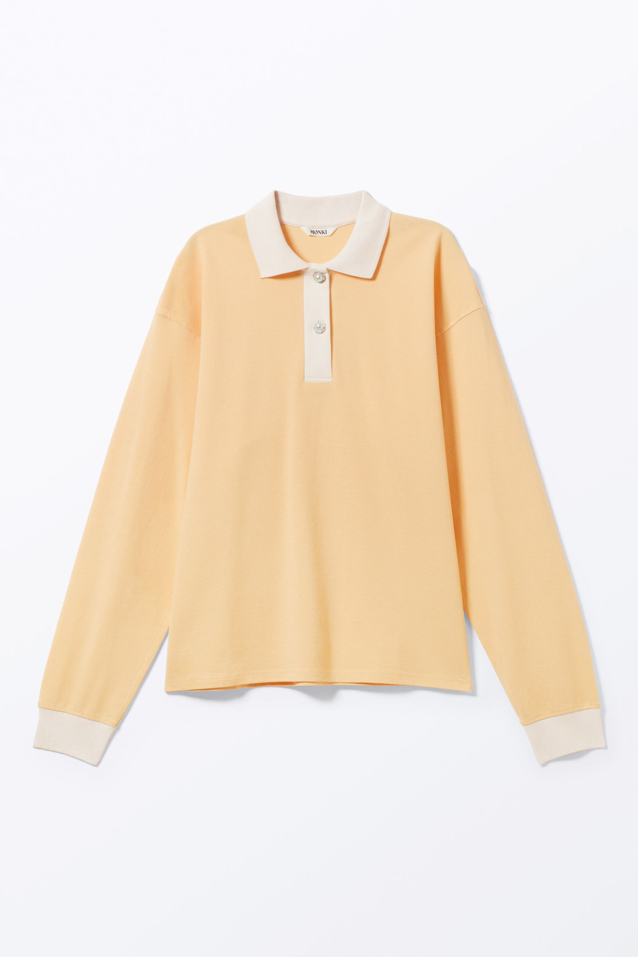 Yellow - Long Sleeve Rugby Polo Top - 3
