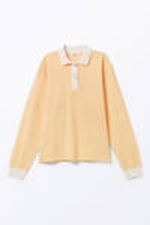 Yellow - Long Sleeve Rugby Polo Top - 3