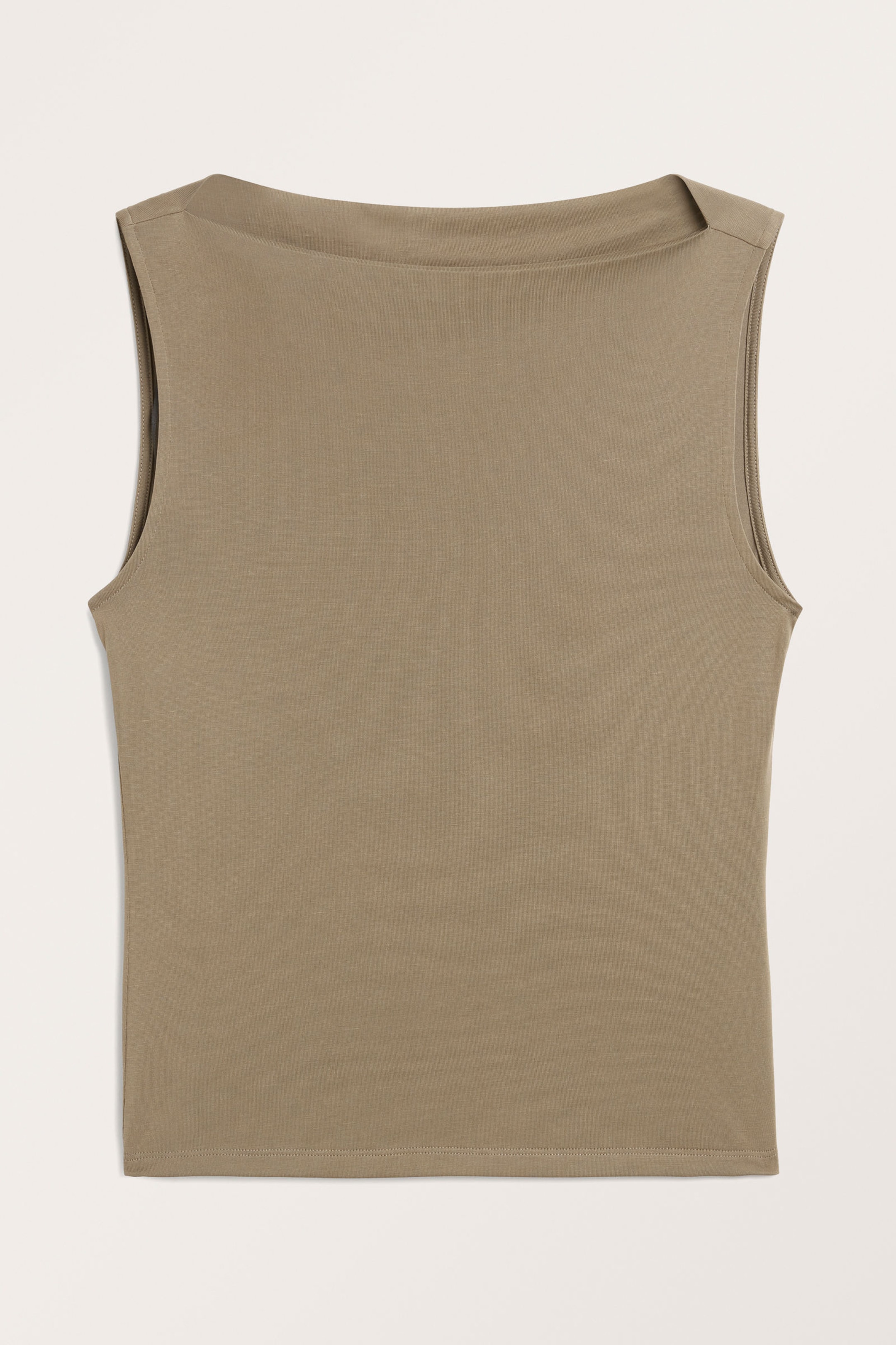 Dusty mole - Super soft sleeveless boatneck top - 0