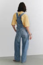 Fresh Blue - Medium Blue - Classic Cotton Denim Dungarees - 3