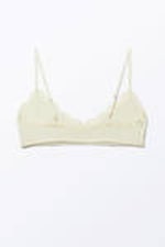 Dusty White - Soft Pull-over Scoop Neck Bra - 1