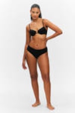 Black - Seamless Hipster Bikini Bottoms - 0