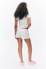 White - Soft Pointelle Pyjama Shorts - 2