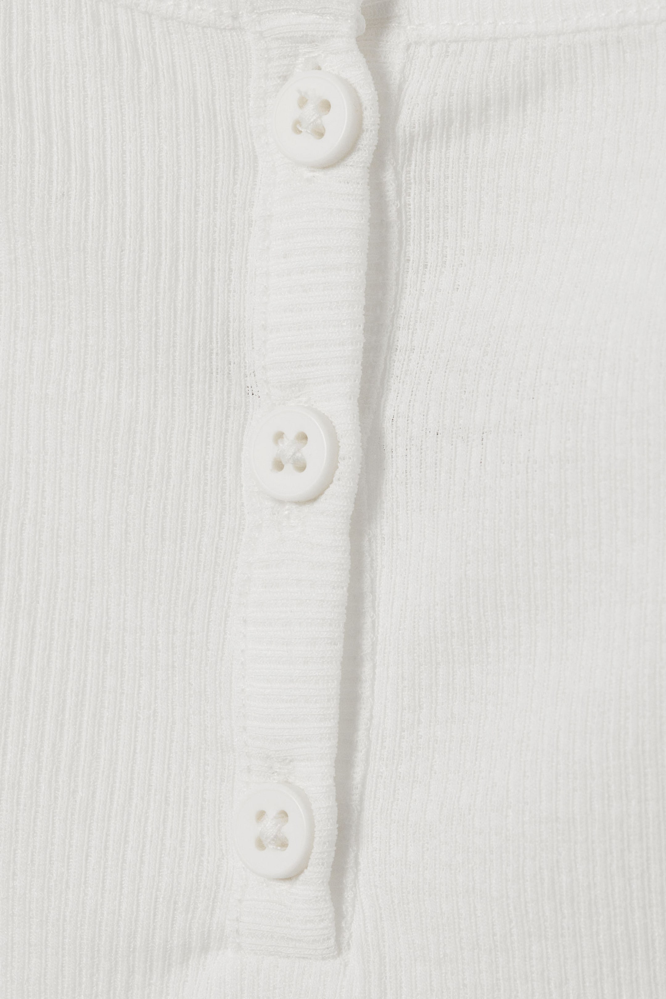 White - Ribbed Bodysuit - 5