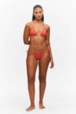Bright Red - Triangle bikini top - 1