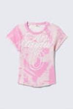 Pink Stardust - Contrast Stitch Fitted T-Shirt - 4