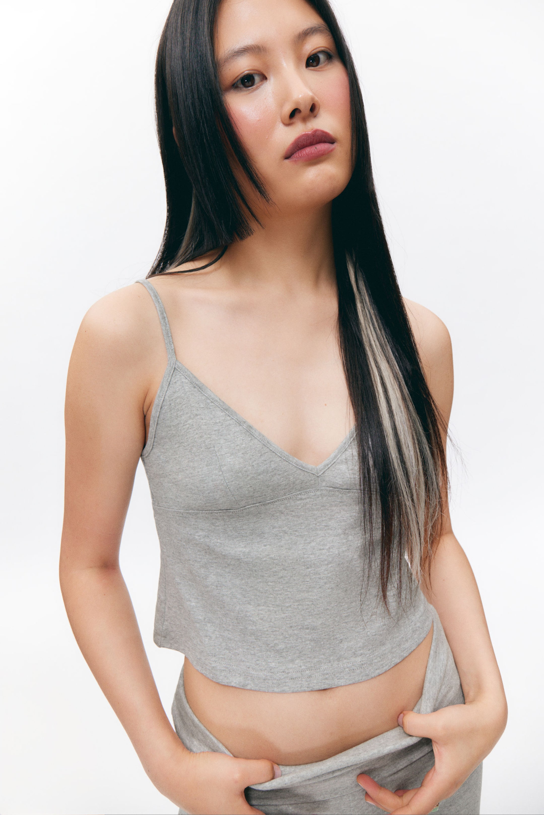 #C0C3C6 - Soft Strap Top - 2