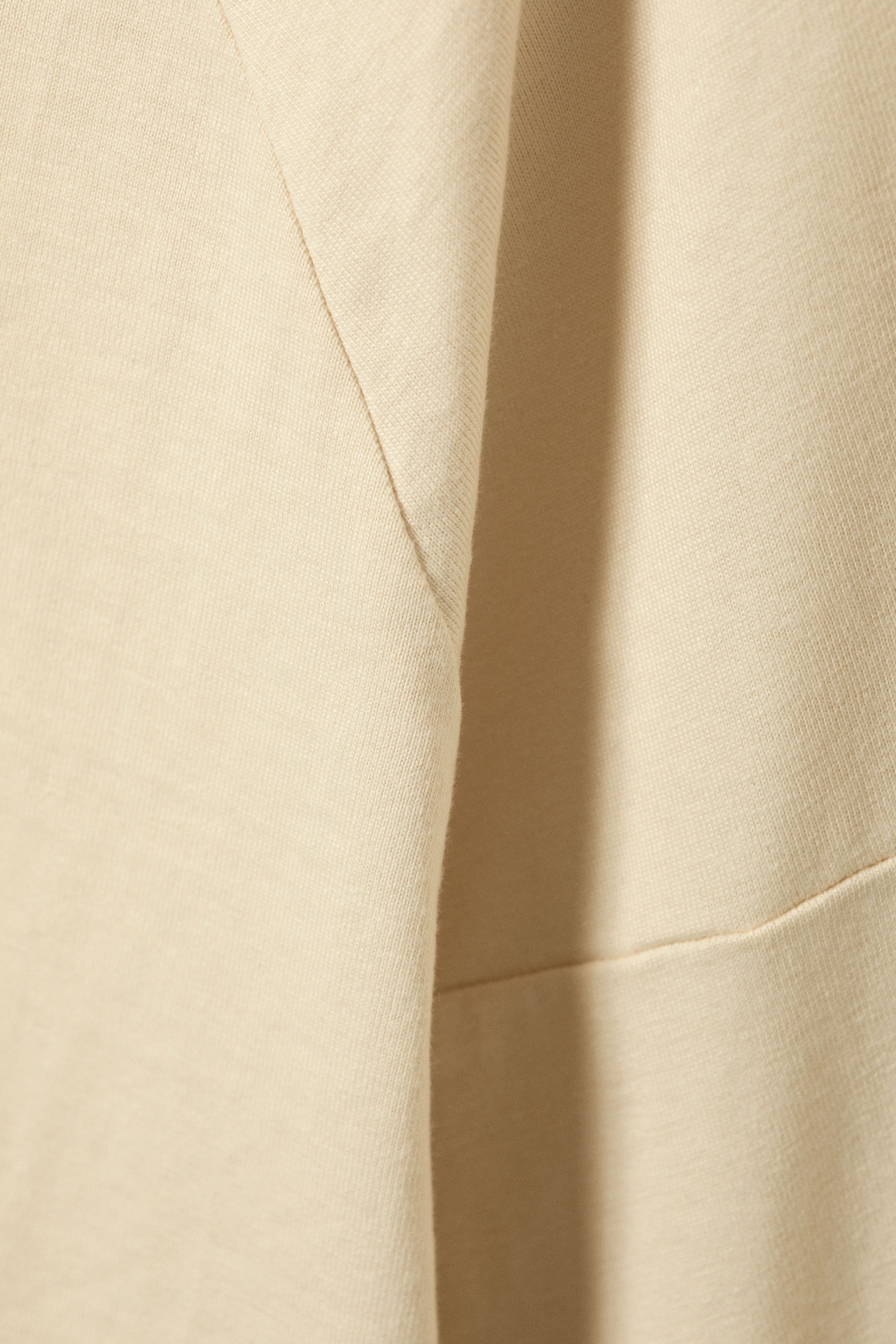 Light Beige - Cropped Long-Sleeved T-shirt - 4