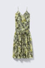 Grey - Dirty Floral - Tiered Printed Cotton Maxi Dress - 4
