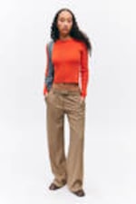 Dusty Mole - Low Waisted Pleated Suiting Trousers - 0