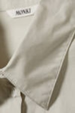 Light Green - Cropped Cotton Poplin Drawstring Night-Shirt - 4
