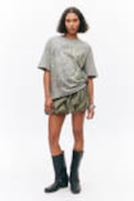 Striped Grey - Oversized Cotton T-shirt - 1