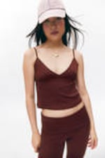 Dark Red - Soft Strap Top - 1