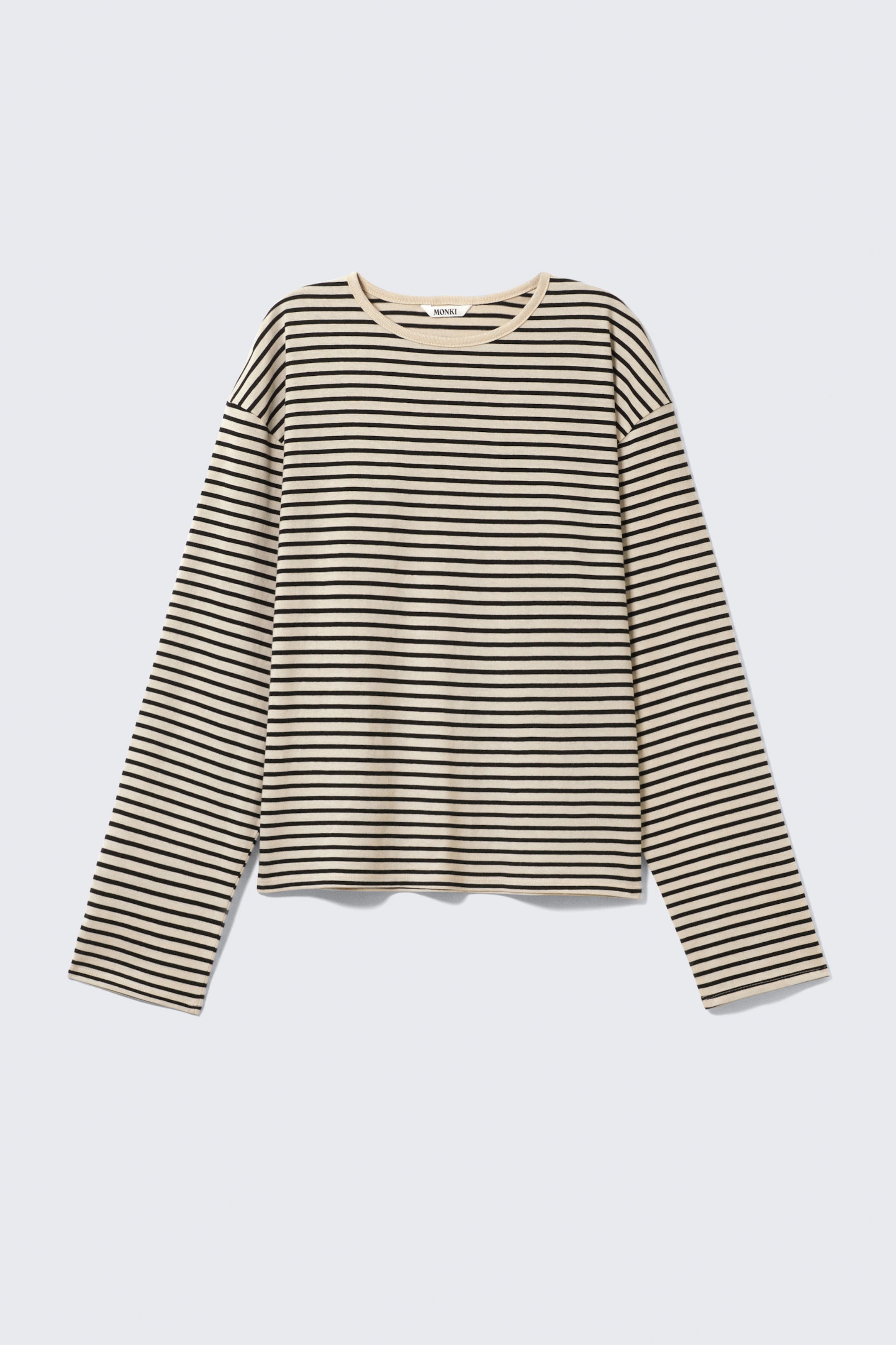Striped Black - Boxy Sleeve T-Shirt - 3