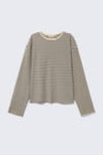 Striped Black - Boxy Sleeve T-Shirt - 3