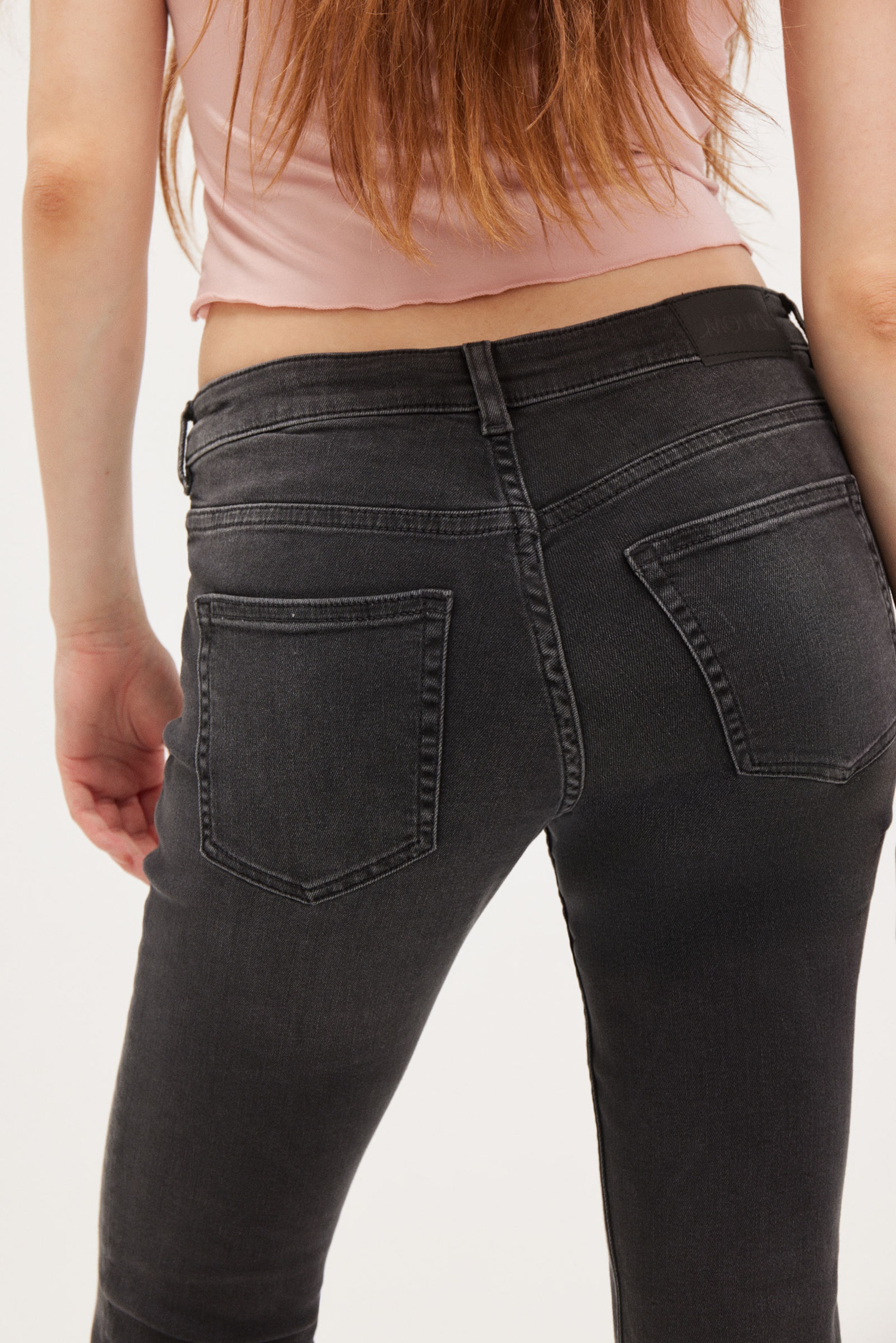 Washed Black - Katsumi Low Waist Flared Jeans - 3