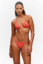 Bright Red - Triangle bikini top - 0