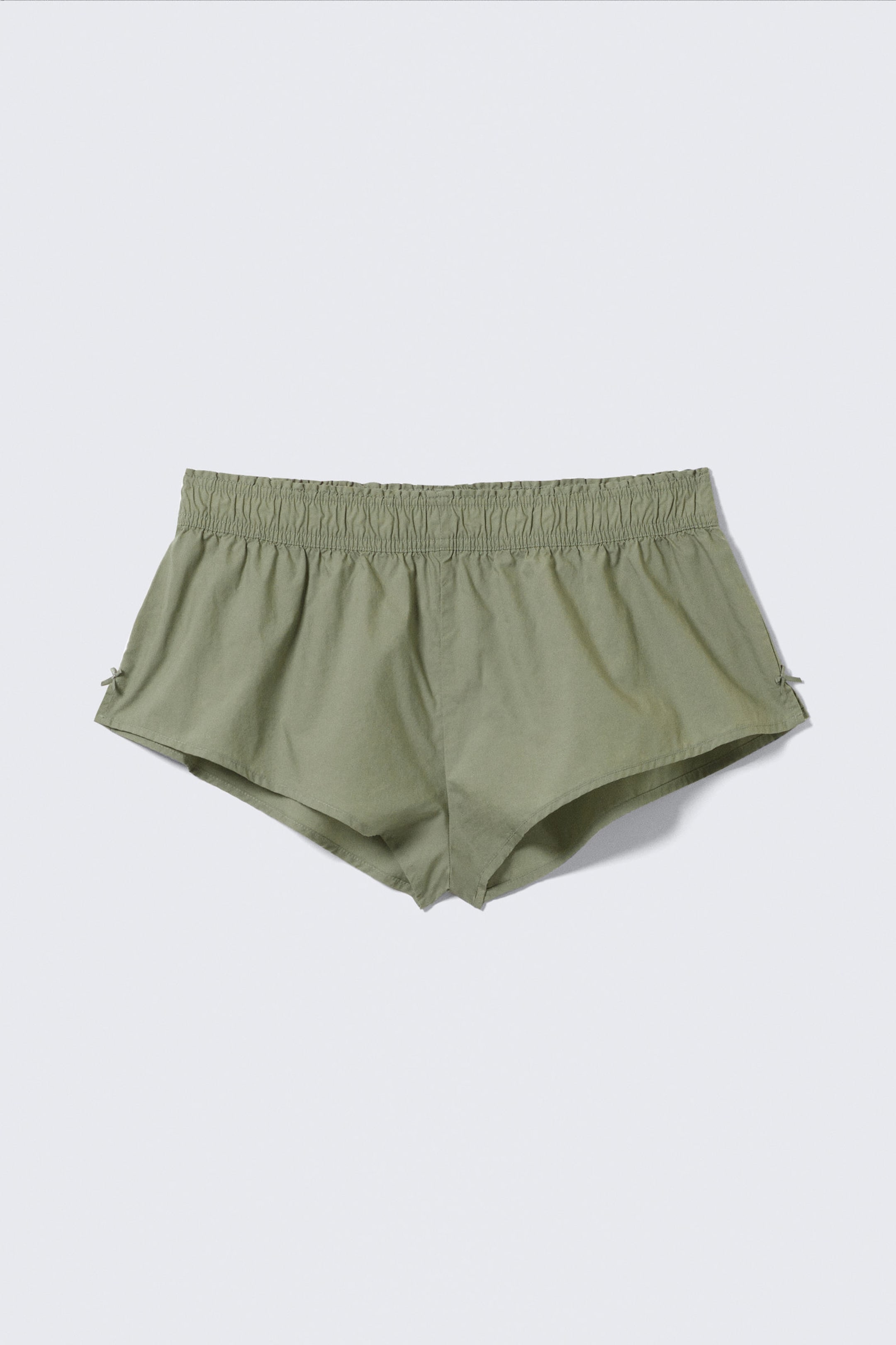 Khaki Green - Mid-Rise Cotton Poplin Pyjama Briefs - 4
