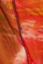 Orange/Red - Calypso Flower - Flowy High-Low Maxi Skirt - 5