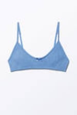 Dusty Blue - Soft Scoop Neck Bra - 0