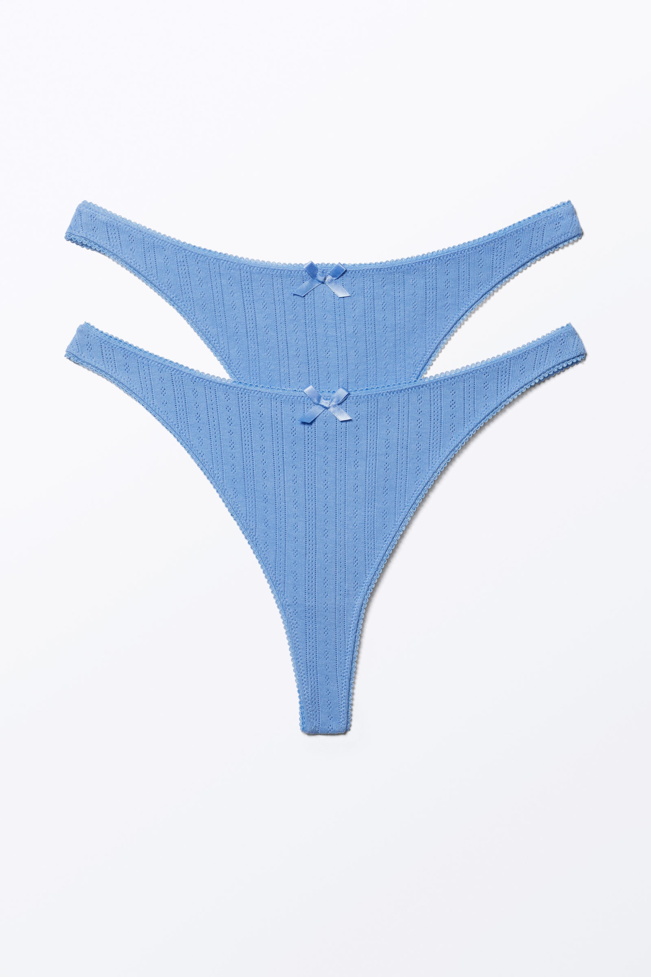#7C91CB - 2-pack Pearl Low Rise Thongs - 1