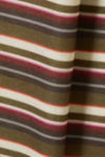 Striped Khaki - Long-Sleeved Hooded Top - 4