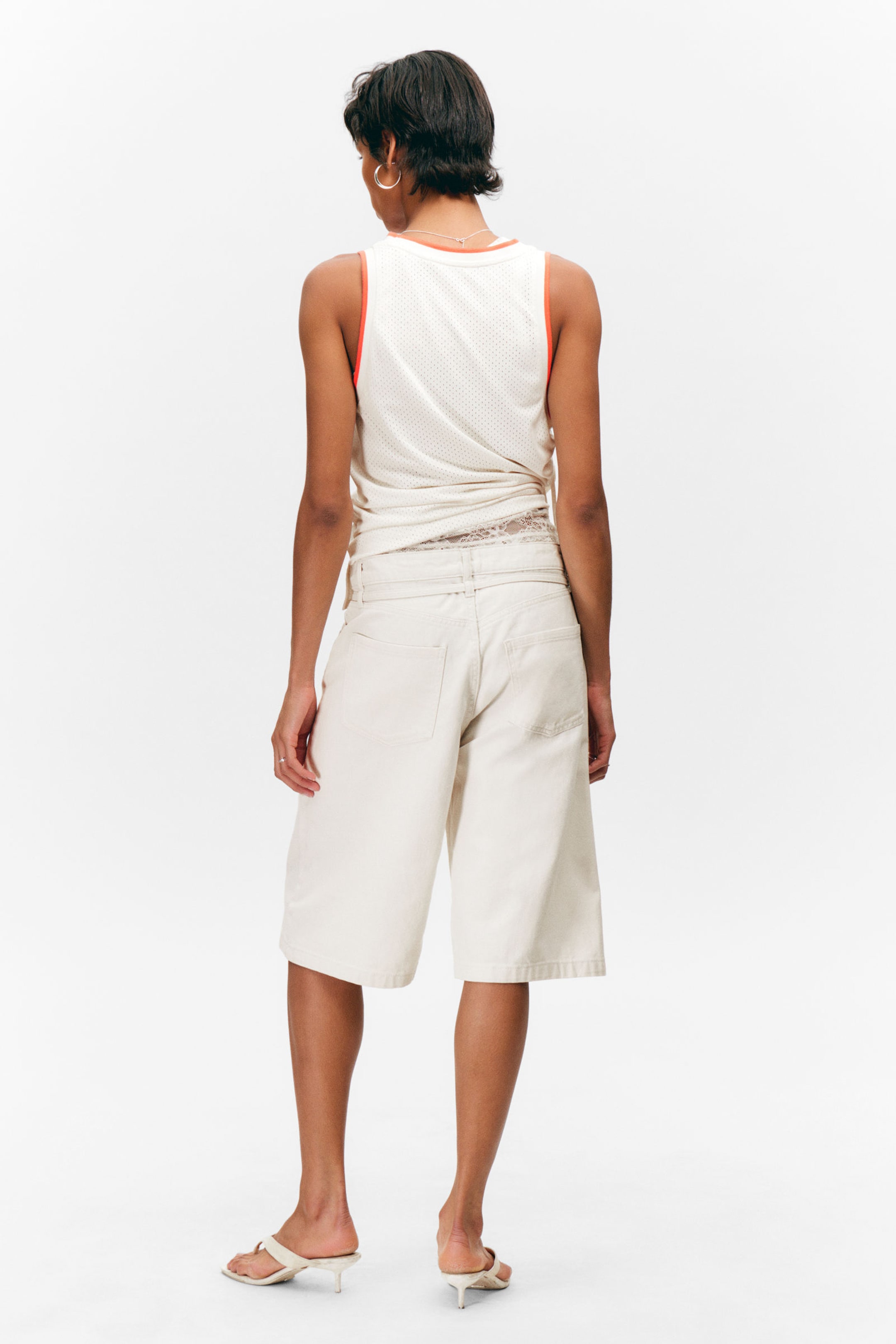 Off-white - Low Rise Cargo Cotton Twill Jorts - 3