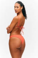 Coral - Structured Brazilian Cut Bikini Bottoms - 2