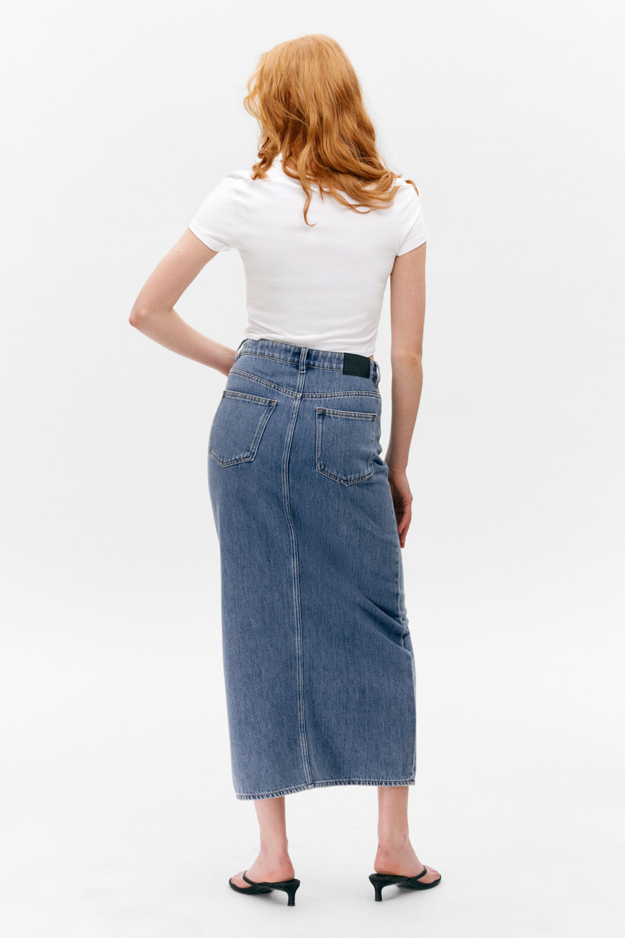Mountain Blue - Midi denim skirt - 3