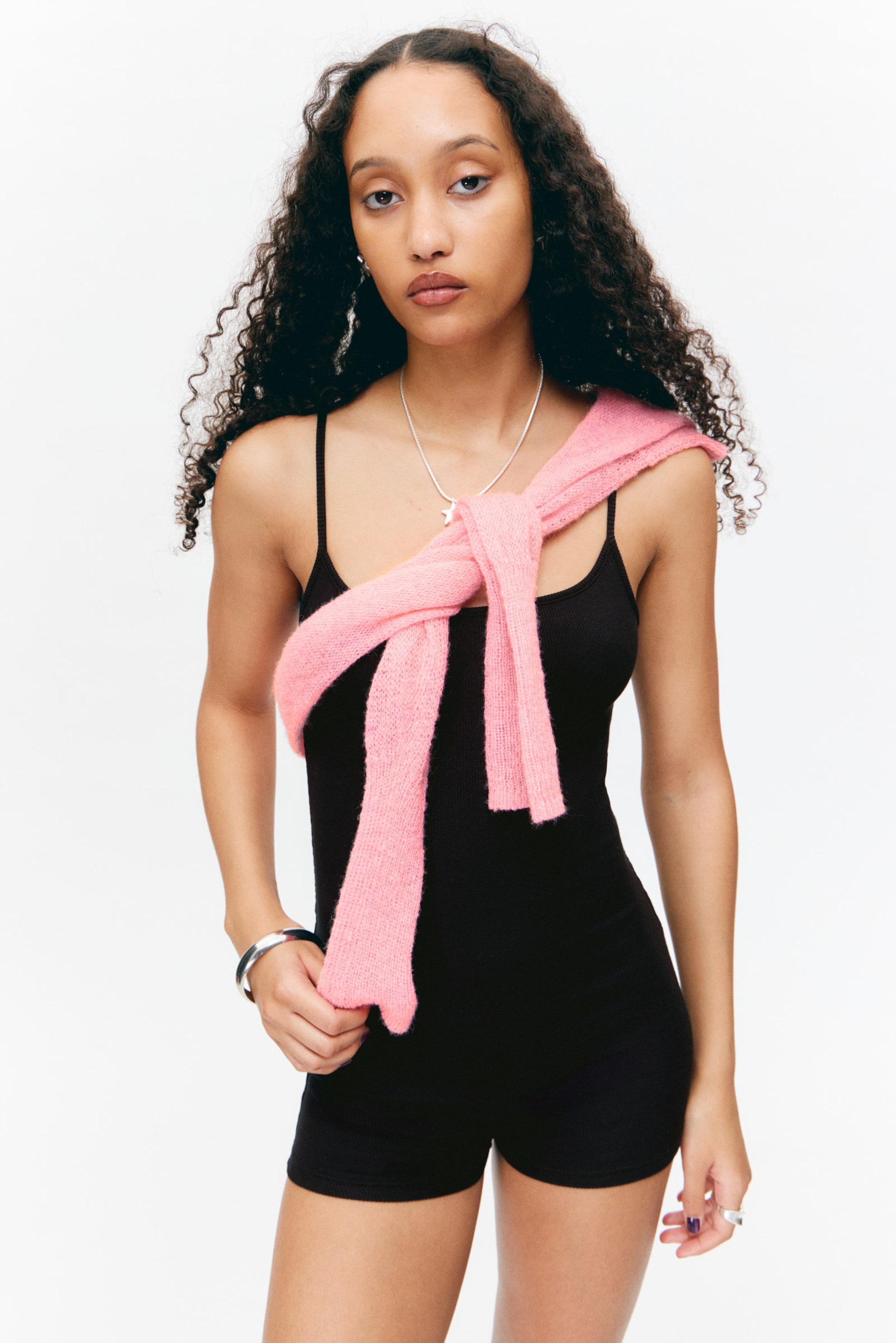 #272627 - Ribbed Fitted Jumpsuit - 2