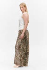 Leopard Print - Low Waist Maxi Skirt - 2