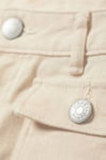 Light Beige - Low Waisted Bootcut Twill Trousers - 5