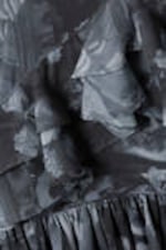 Dark Grey - Baroque Collage - Layered Ruffled Mini Cami Dress - 5