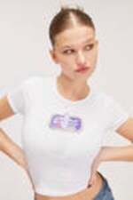 White - Sardines - Cropped t-shirt - 0