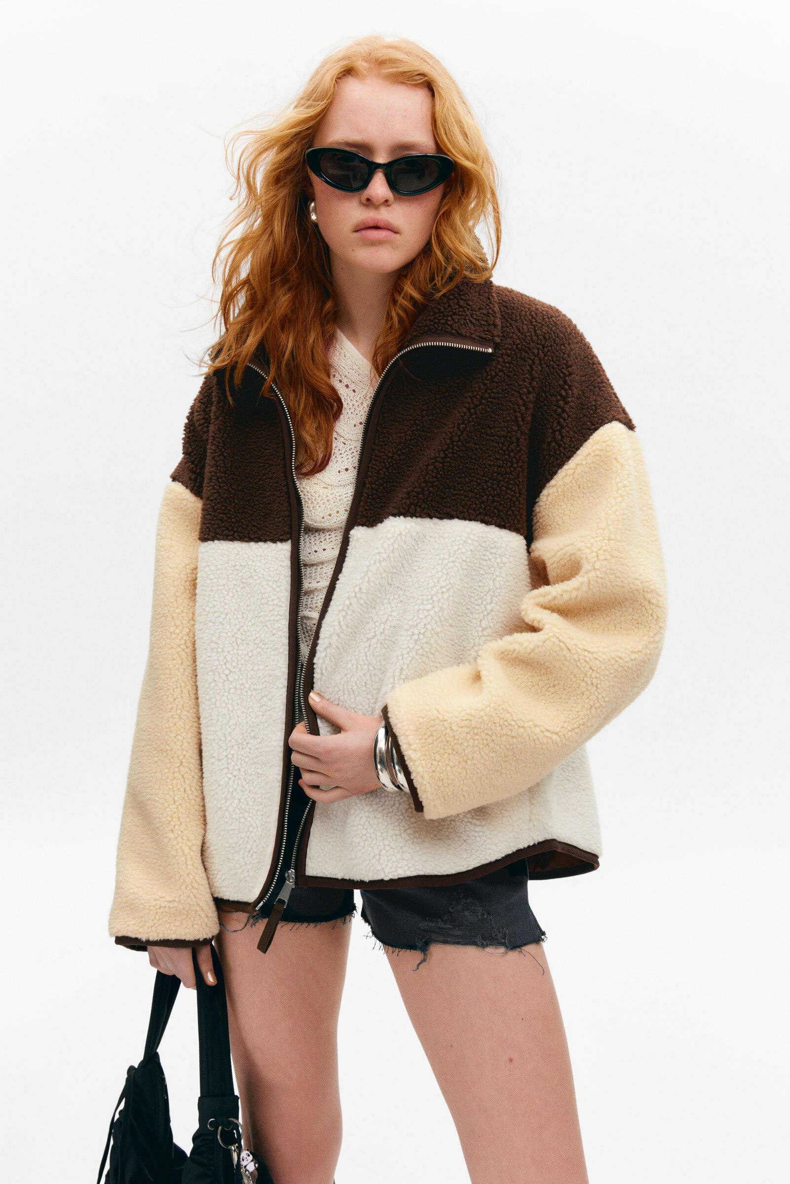 single-breasted wool blend jacket - Off-white | Monki WW