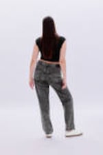 Washed Black - Aimo Mid Straight Jeans - 4