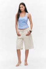 Light Blue - Dream & dazzle - Printed Fitted Tank Top - 1
