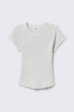Light Grey - Contrast Stitch Fitted T-Shirt - 3