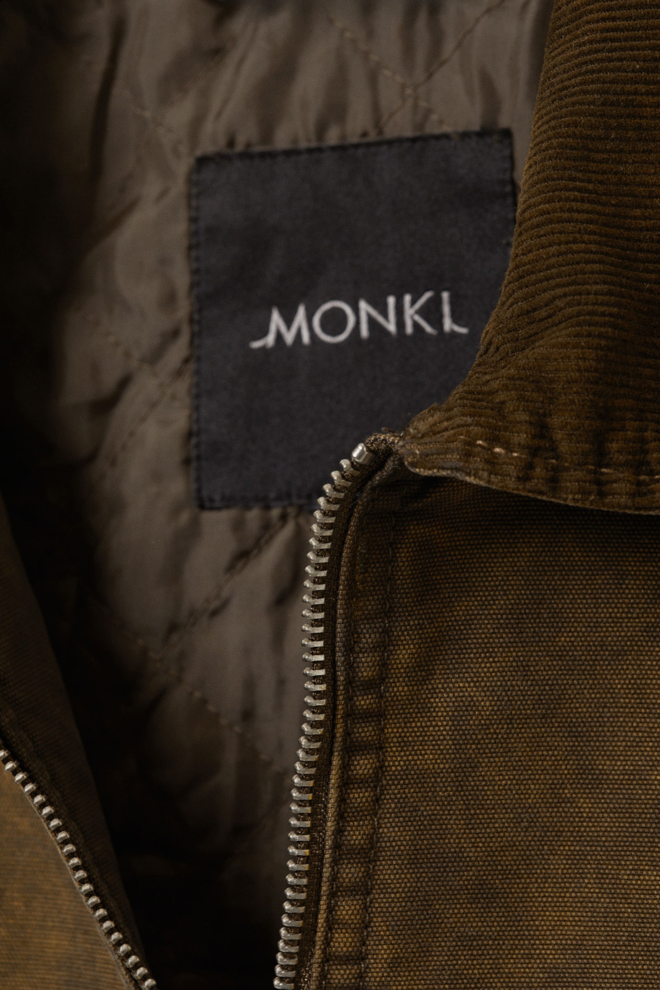 Dark Brown - Padded Cotton Canvas Jacket - 4