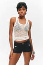 Black - Utility Pocket Mini Shorts - 1