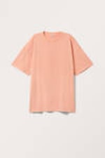 Light Washed Orange - Oversized Cotton T-shirt - 3