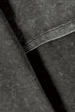 Washed Black - Long-Sleeved Double-Layered Oversized T-shirt - 4