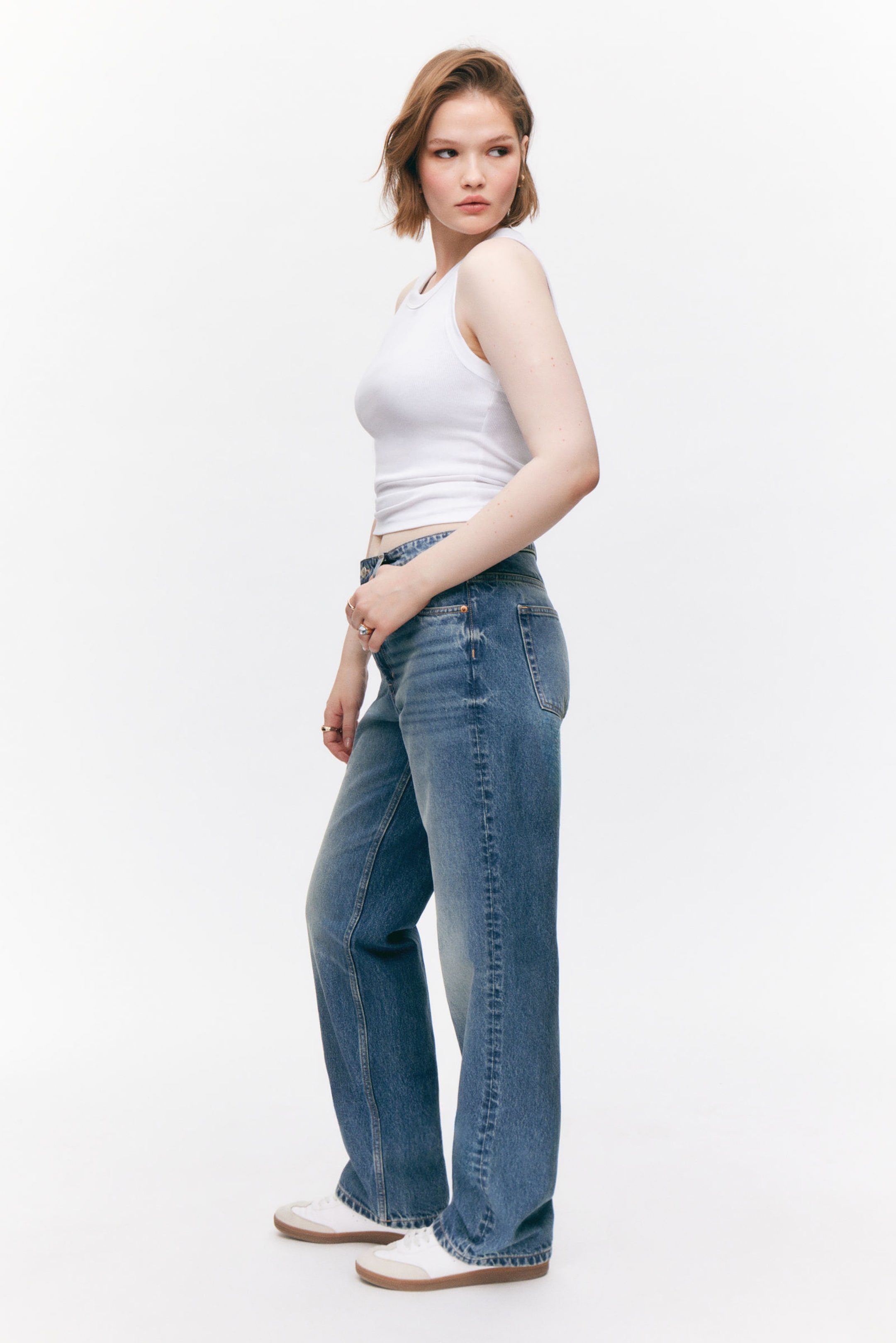 Sunset Blue - Aimo Mid Straight Jeans - 3