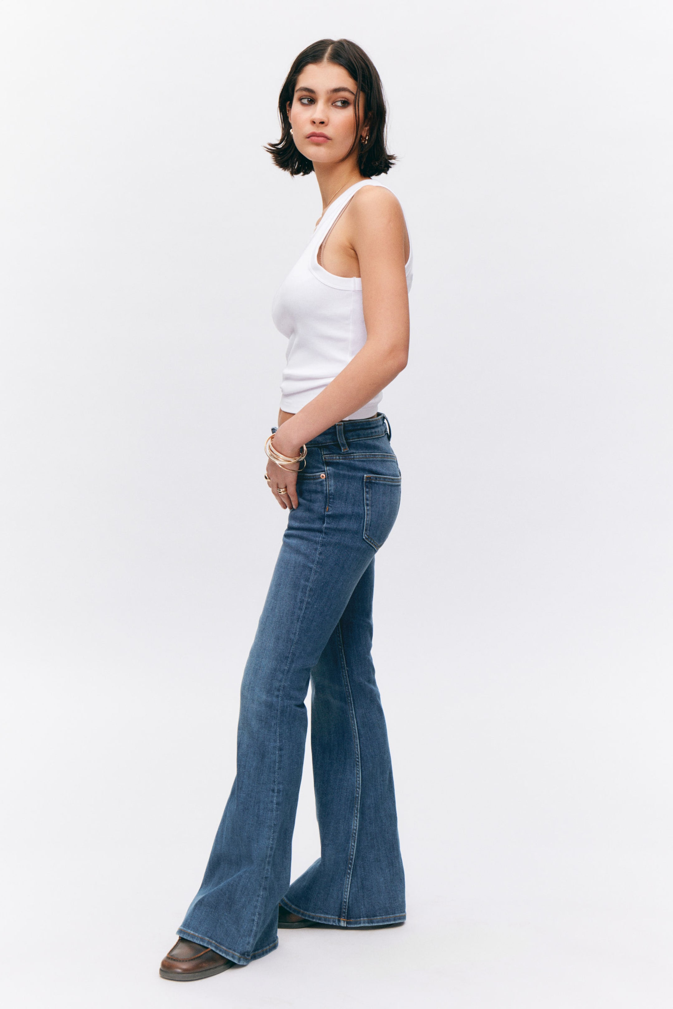 Sunset Blue - Katsumi Low Waist Flared Jeans - 2